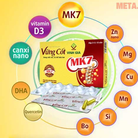 Viên uống Vững cốt Vinh Gia – Giúp xương chắc khỏe, làm chậm loãng xương (Hộp 20 viên)