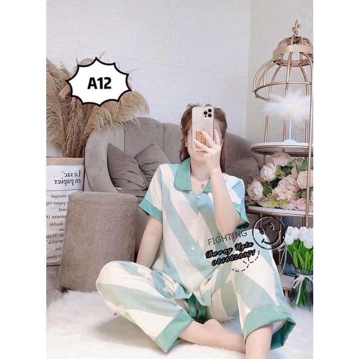 (Mẫu Mới) XẢ LỖ SÉT BỘ PIZAMA KATE LOẠI 1 MẶC NHÀ CHẤT VẢI MỊN MÁT SIÊU HOT HHP