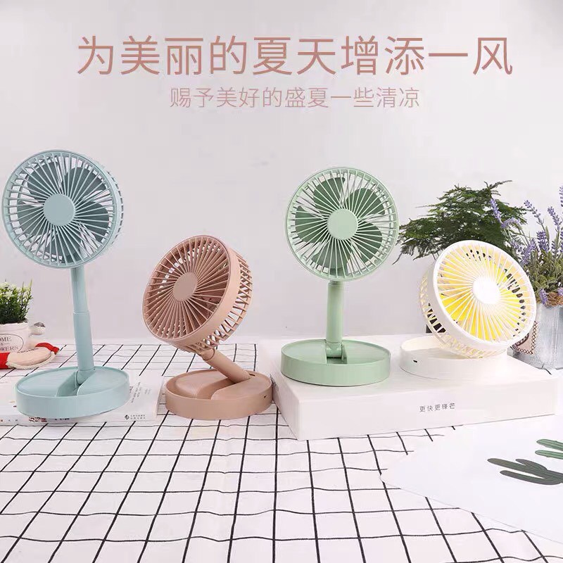 Quạt để bàn mini - Quạt gấp gọn mini - Quạt tích điện để bàn dùng 4h tiện lợi | BigBuy360 - bigbuy360.vn