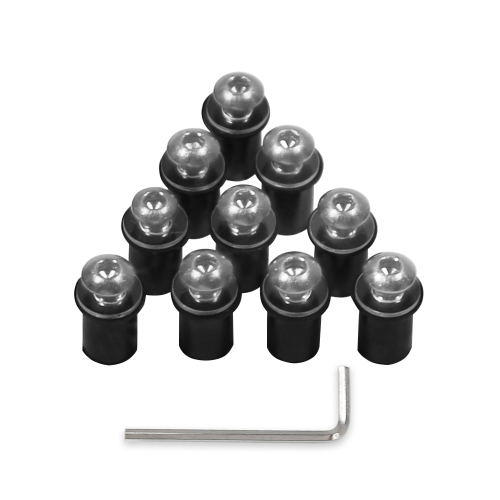 Set 10 Bu Lông Cao Su V2 V1 M5 Cho Kính Chắn Gió Xe Ô Tô