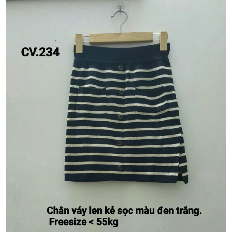 CHÂN VÁY LEN KẺ SỌC