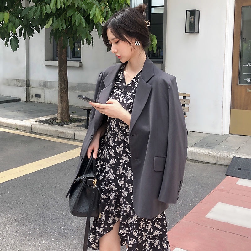 Áo Khoác Vest Dáng Rộng Cao Cấp Phong Cách Thời Trang Xuân Thu 2023 Mới oversize blazer