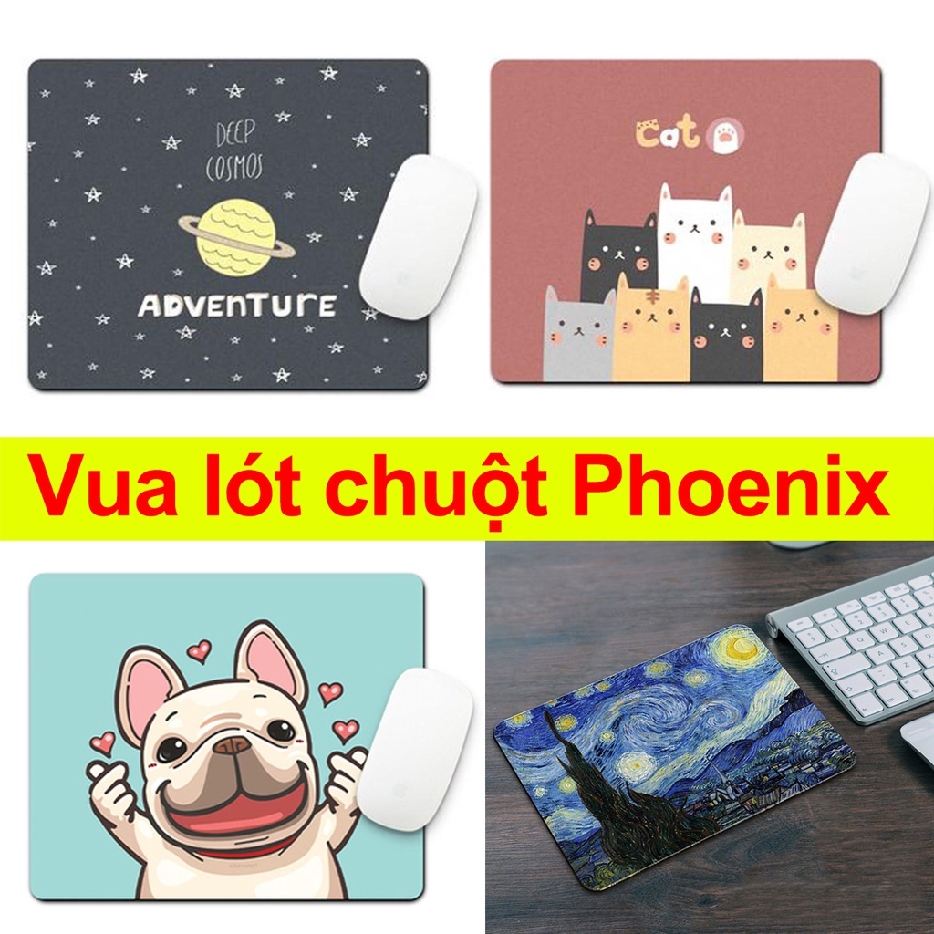 ❤️FreeShip❤️ Lót chuột, bàn di chuột 26x21 chống trượt, chống thấm nước