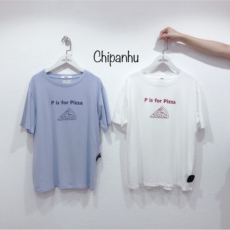 Áo vẽ miếng bánh Pizza TH6