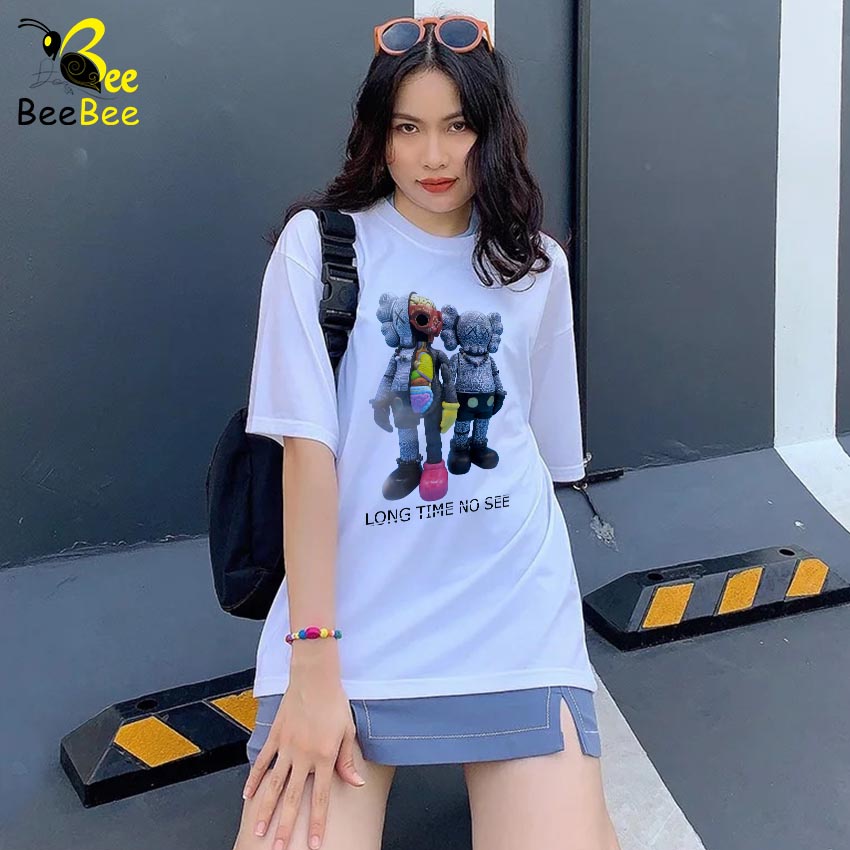Áo thun in hình BEEBEE  Long time no see -LTNS001 (đen-trắng) 100% COTTON | BigBuy360 - bigbuy360.vn