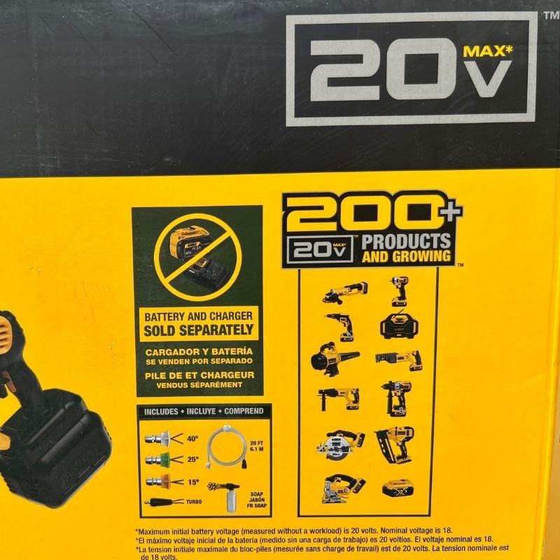 Máy rửa xe dùng pin 20V Dewalt DCPW550B