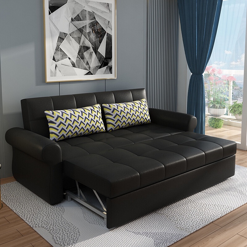 Ghế Sofa Giường Thông Minh Kéo Ra Thành Giường, Sofa Giường Phòng Khách Tiện Lợi Cho Gia Đình Có Thể Chọn Màu