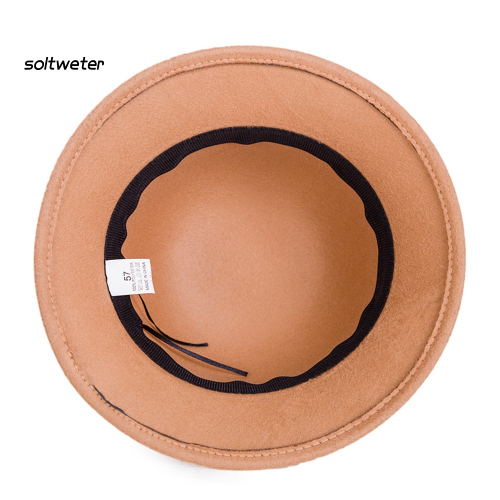 Mũ vành tròn màu trơn thời trang dành cho nữ