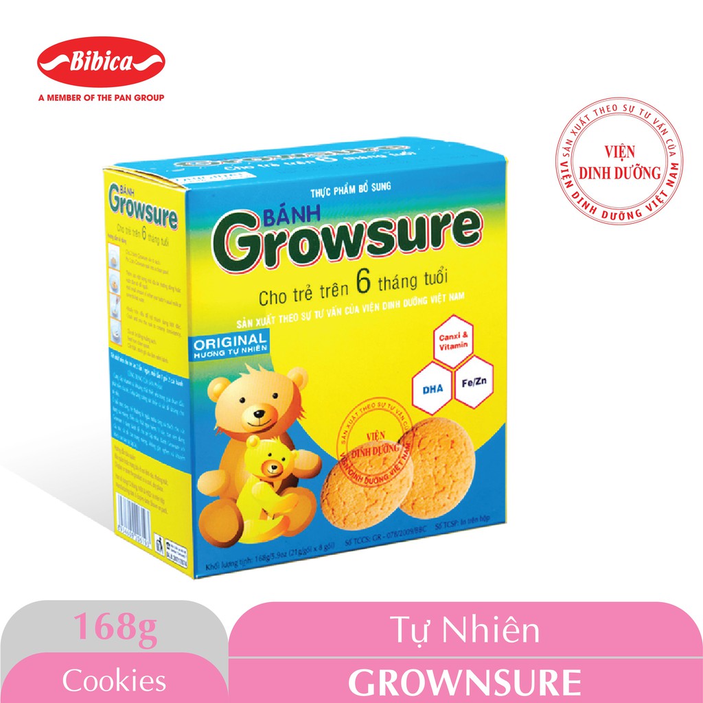 Bánh Ăn Dặm Growsure 168g Bibica