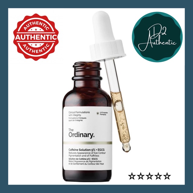 (Auth-có Bill) Serum mắt Caffeine Solution 5% + EGCG - The Ordinary
