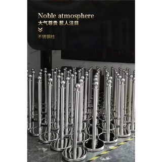 Cột Chắn Inox Đầu Tròn