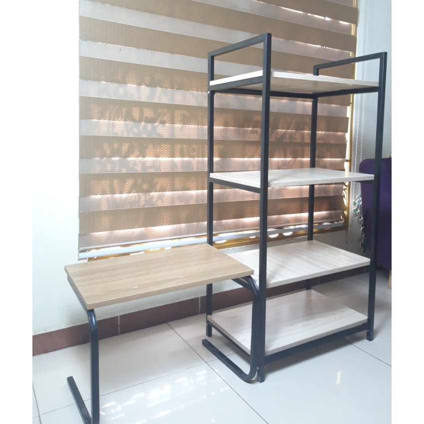 Kệ lò vi sóng, kệ bếp đa năng 4 tầng mặt gỗ chân sắt tĩnh điện siêu bền - BH 3 năm - ND010 | BigBuy360 - bigbuy360.vn