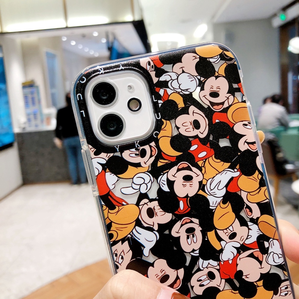 Ốp Điện Thoại Bảo Vệ Toàn Diện Chống Sốc In Hình Chuột Mickey Cho iPhone 13/12/11/XS/X/8/7