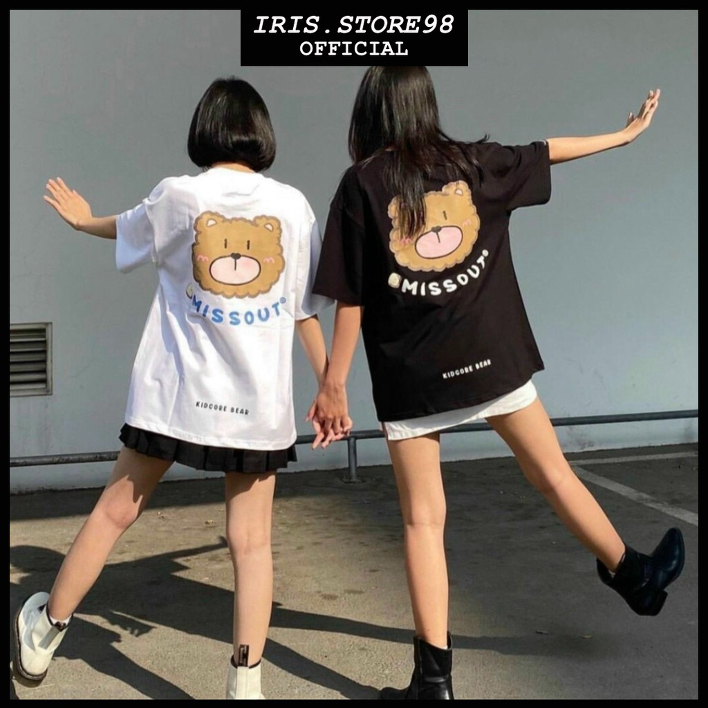 Áo thun Streetwear ✅ Form Rộng Nam Nữ Unisex Phông Tay Lỡ Oversize Chất đẹp - Áo MISSOUT | Trắng By bear.story &amp; Đen