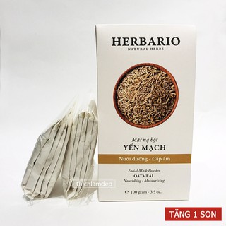 Mặt Nạ Bột Yến Mạch Herbario 100g