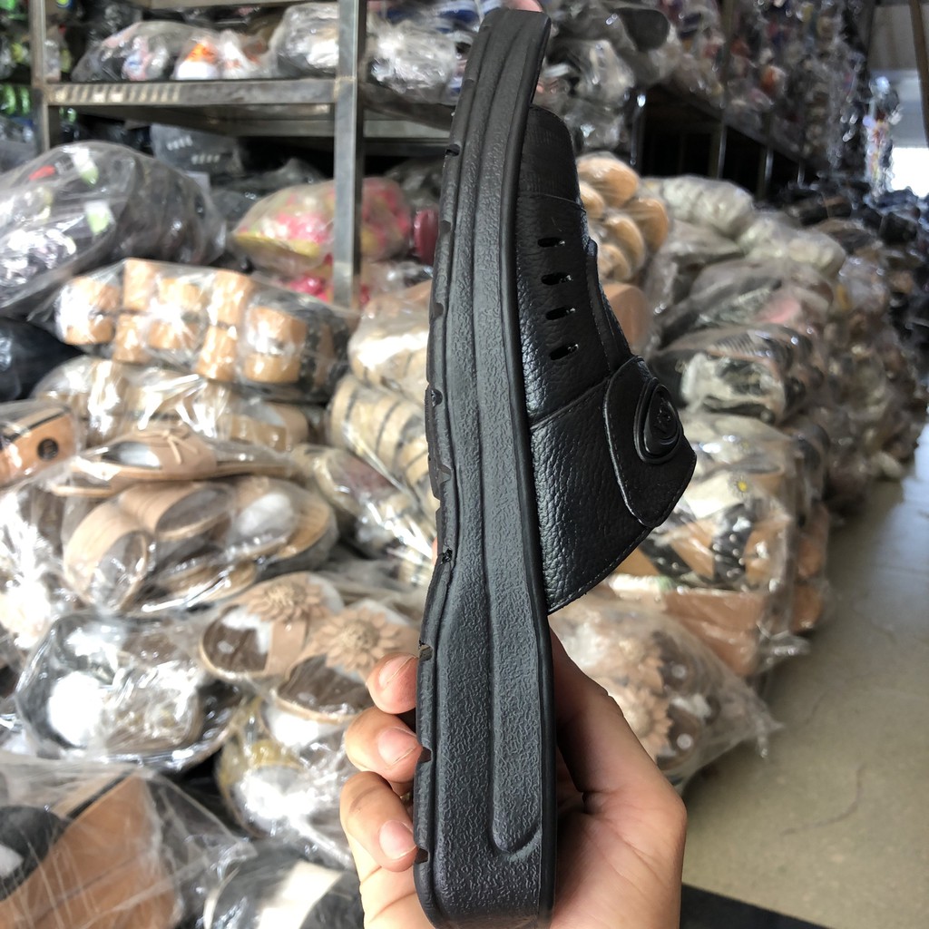 Ảnh thực tế-Dép xốp nam các ông trung niên chính hãng Asia siêu nhẹ siêu bền không thấm nước xuất khẩu giá rẻ