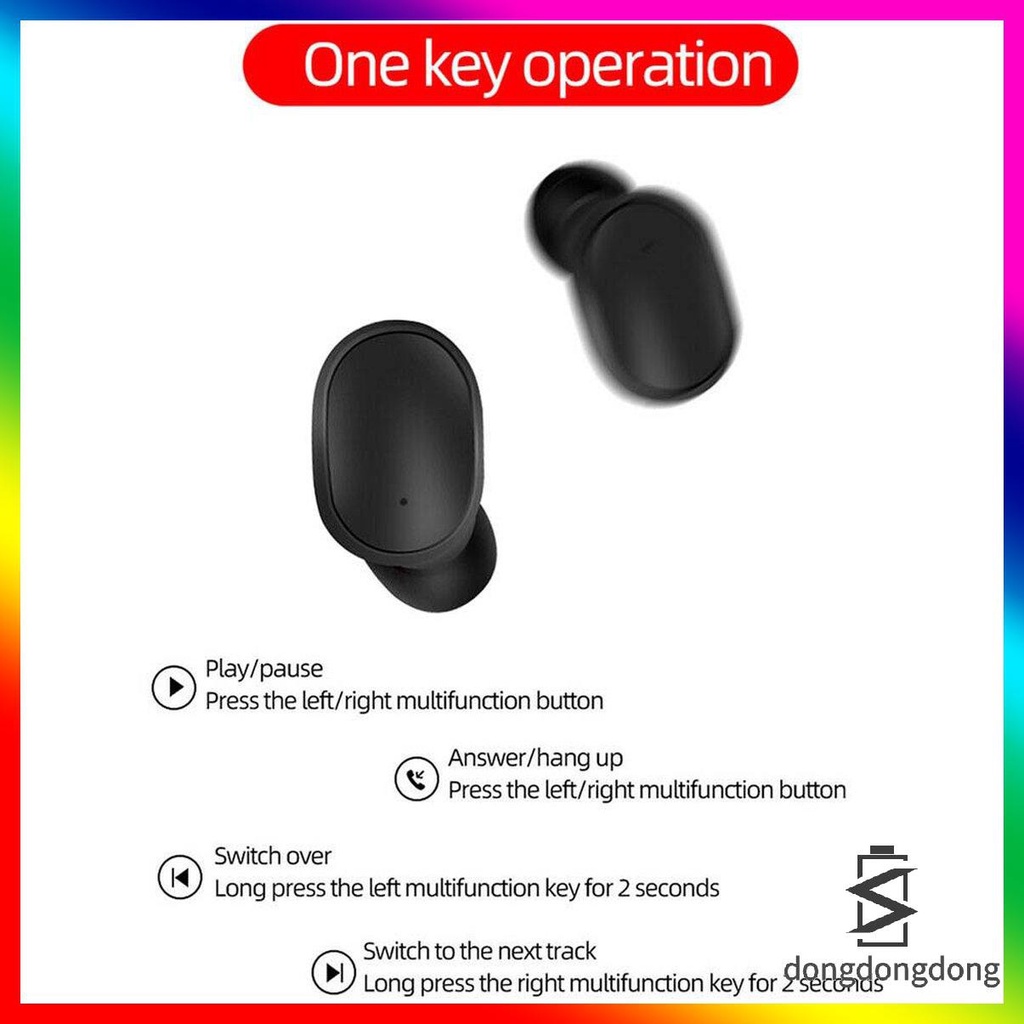 Tai Nghe Bluetooth 5.0 Không Dây Xiaomi Redmi Airdots 2 / Mi Airdots / TWS