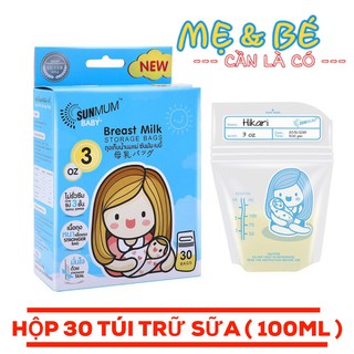 Túi Trữ Sữa SUNMUM Thái Lan 100ml - Hộp 30 Túi