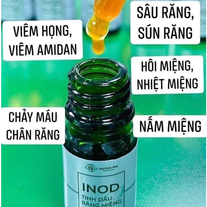 Tinh Dầu Hôi Miệng INOD Huyền Phi - Sạch Hôi miệng -  Giảm Nhiệt Miệng , Viêm Lợi, Sâu Răng - Dứt Điểm Vấn Đề Răng Miệng