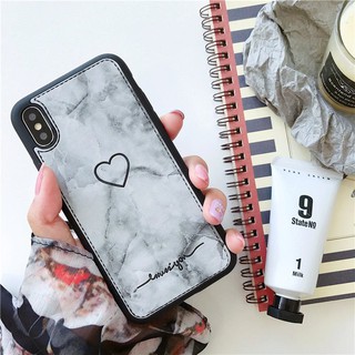 Ốp Tim Giả Da Vân Đá Cho iPhone