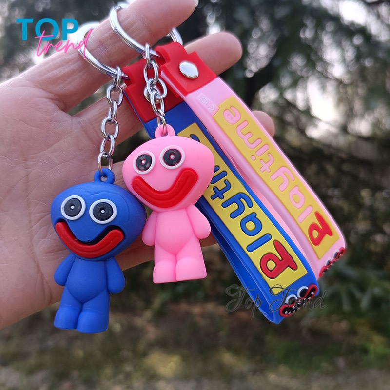 Huggy Wuggy móc khóa, nhân vật game Poppy Playtime, quà tặng dễ thương - Top Trend
