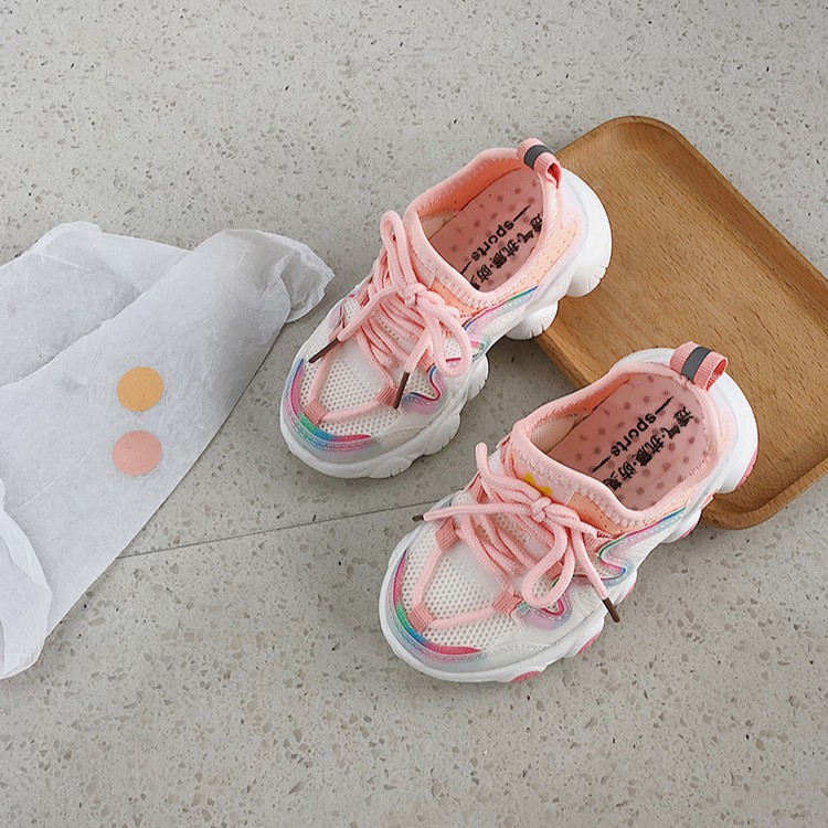 Giày thể thao đế mềm chống trượt phong cách Hàn Quốc cho bé