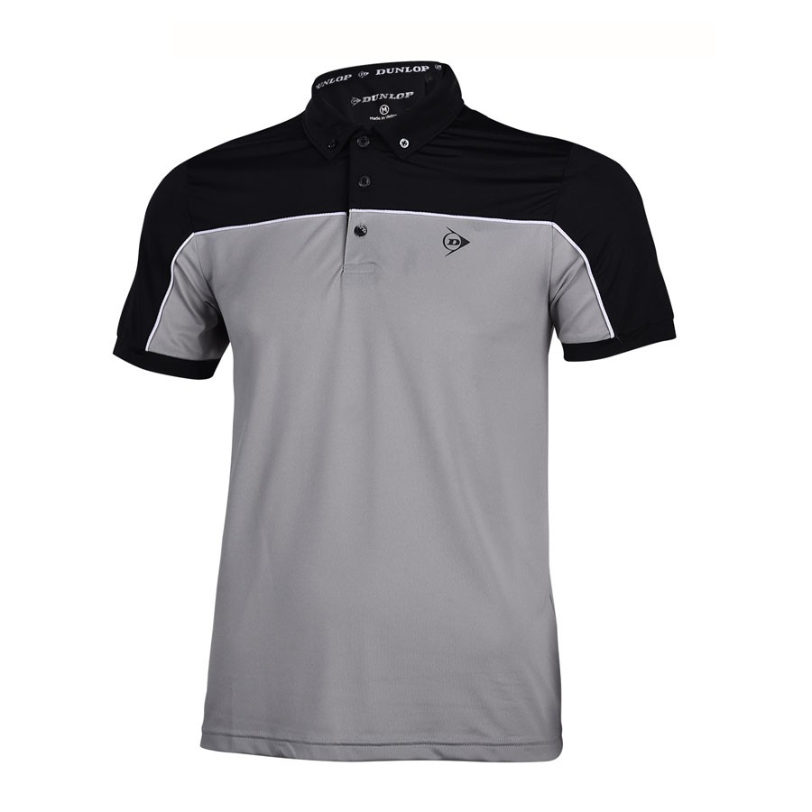 Áo Tennis nam Dunlop - DATES9054-1C-GY (Xám) Hàng chính hãng Thương hiệu từ Anh Quốc