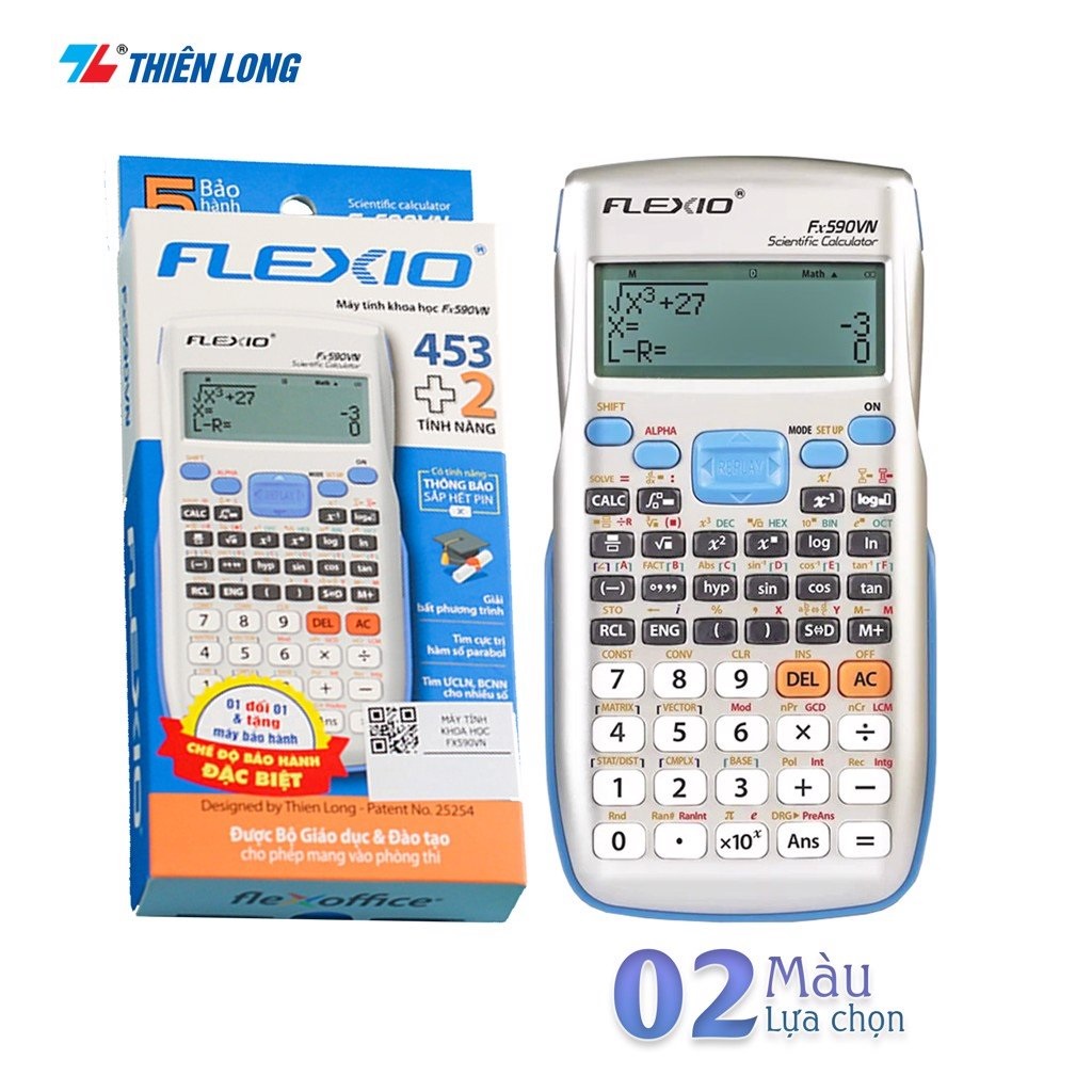 Máy tính khoa học Flexoffice FLEXIO - FX 590VN I Máy tính Thiên Long được mang vào phòng thi