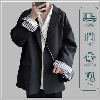 Áo khoác blazer dáng rộng phong cách Hàn Quốc trẻ trung thời trang cho nam