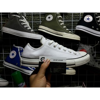giày converse chính hãng Converse classic thấp cổ da trắng CTDT08