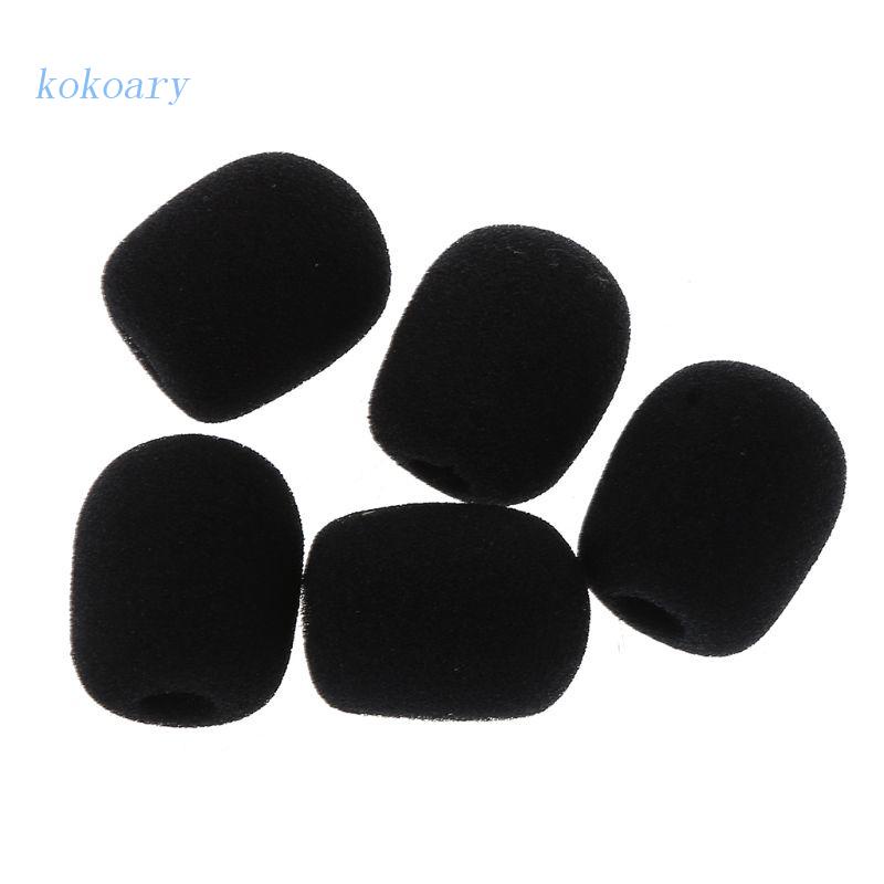 5 Mút Bọc Đầu Micro Màu Đen Ốp