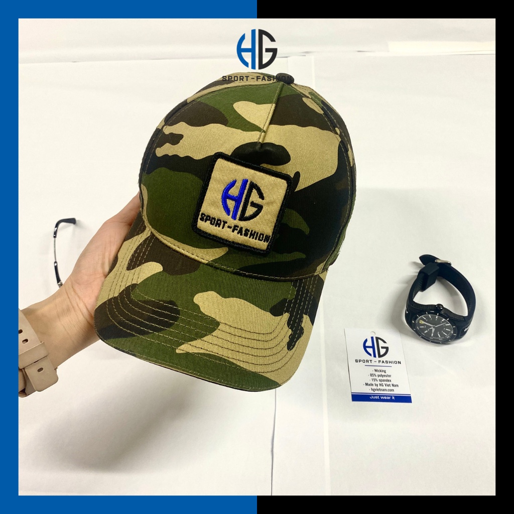 Mũ Nam Camo Họa Tiết Rằn Ri Quân Đội Nón Kết Kiểu Lưỡi Trai Vải Kaki Dày Dặn Hàng Cao Cấp Size Việt Nam Đội Sâu Lòng