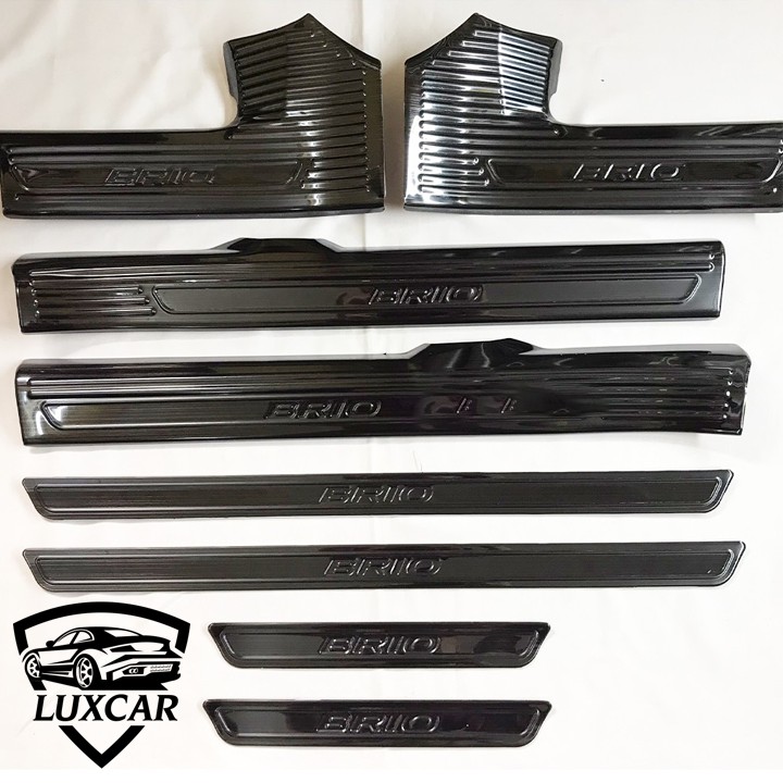 Ốp bậc cửa xe HONDA BRIO - Chất liệu INOX, TITAN cao cấp LUXCAR