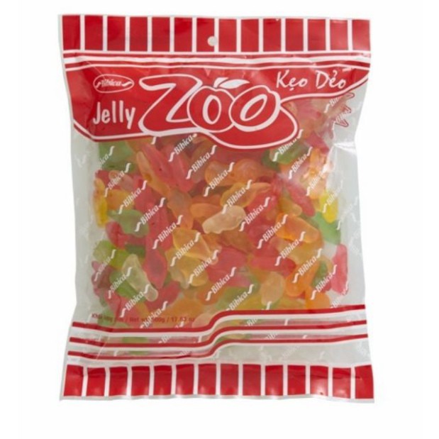 [Hoangminh]  Kẹo dẻo Jelly Zoo loại 500gr / kẹo dẻo Chip Zoo (loại bịch lớn )