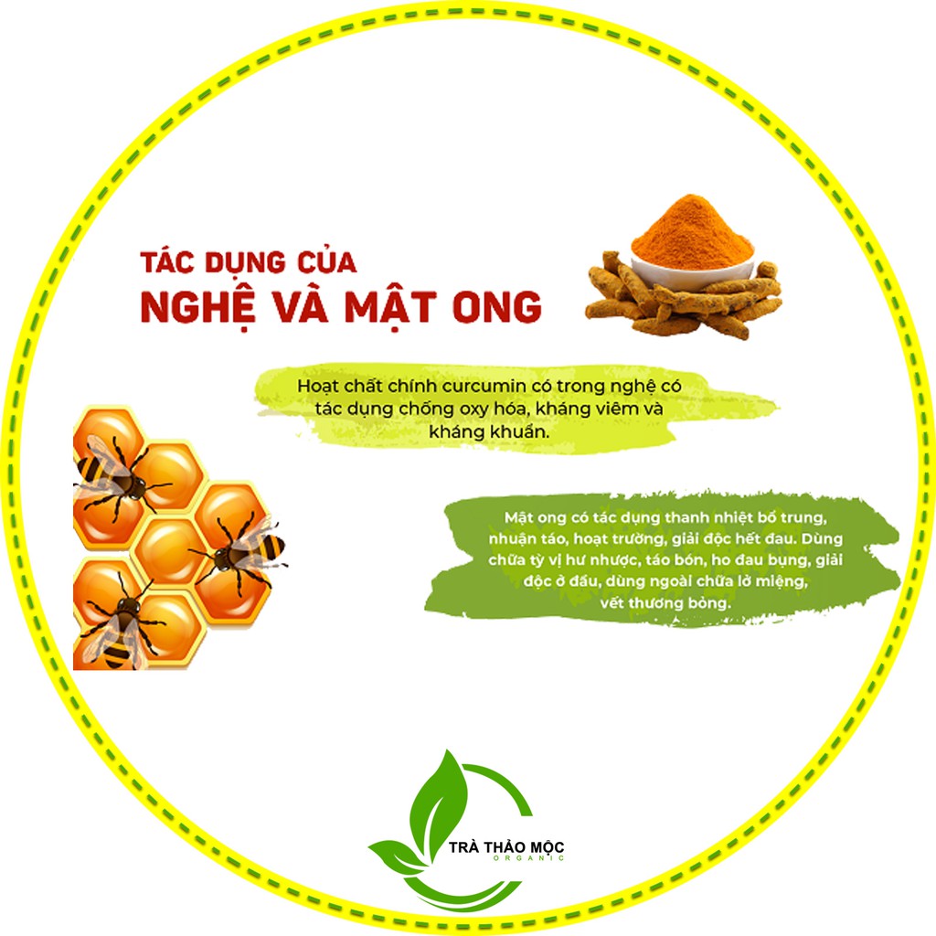 Viên tinh nghệ mật ong 🍯 hộp 250 - 500g 🍯 sản phẩm từ thiên nhiên, Tinh bột nghệ nguyên chất, sữa ong chúa🍯