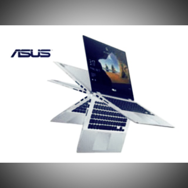Laptop 💻 Asus Vivobook TP201SA gập lại như iPad vô cùng tiện dụng và thời trang😍