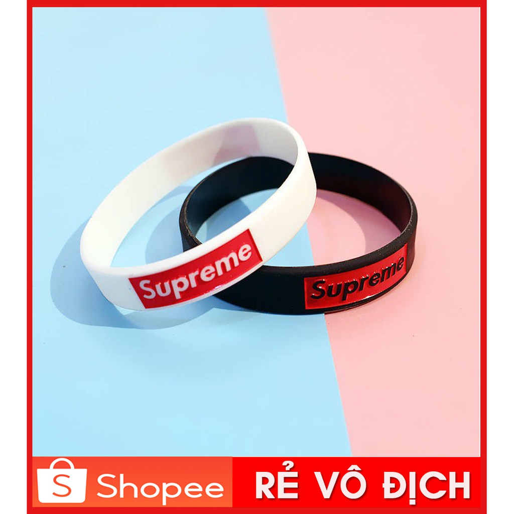 [Mã FAJGT8 giảm 15% đơn 99K] ⚡️ [ GIÁ RẺ NHẤT ] Vòng tay Supreme Silicon Cao Cấp - (ảnh thật) - HÀNG CÓ SẴN | BigBuy360 - bigbuy360.vn