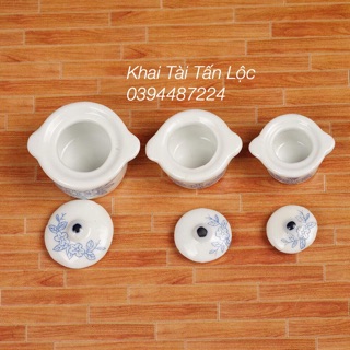 Bộ nồi gốm sứ tí hon 3 cái