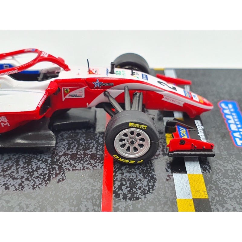 Xe Mô Hình Dallara Formula 3 F3 Macau GP FIA F3 World Cup 2019 Tỉ lệ : 1:64 Hãng sản xuất Tarmac Works ( Màu Trắng Đỏ )