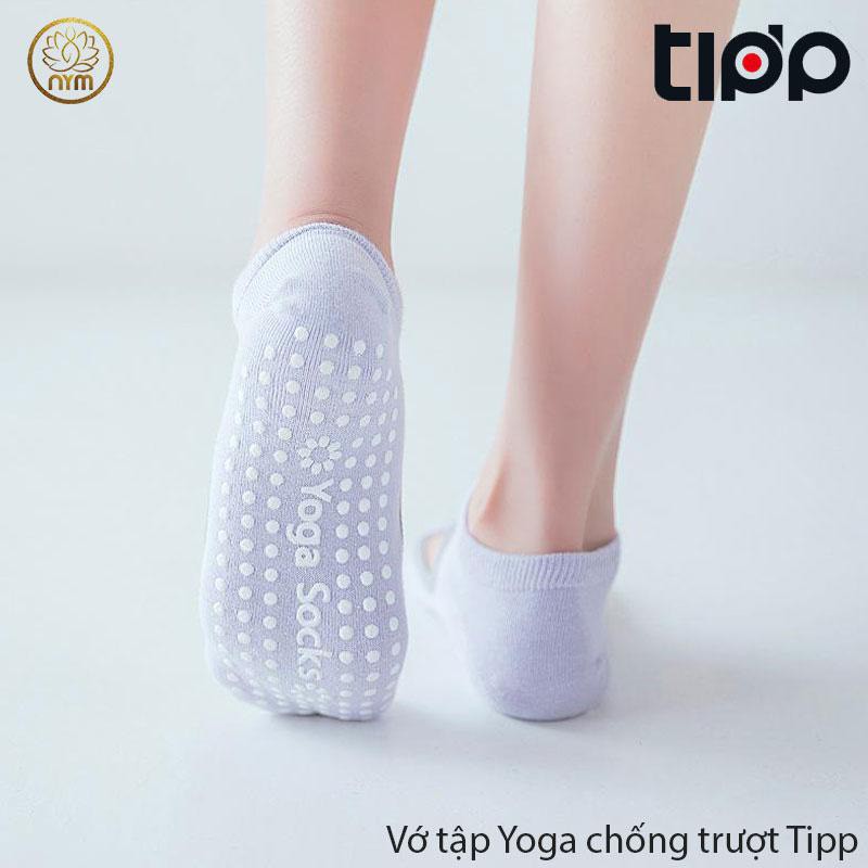 Vớ Tập Yoga Xỏ Ngón/ Bít Mũi Có Hạt Chống Trượt Chính Hãng Tipp