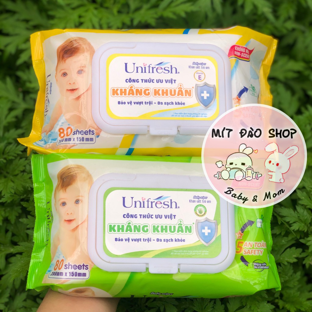 Khăn giấy ướt Unifresh 80 miếng