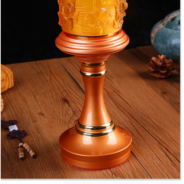 Nhà máy Juyutang bán buôn đèn thờ bằng hợp kim thủy tinh LED đèn thờ nghi lễ đèn Phật cho mặt trước của Phật giáo cung c