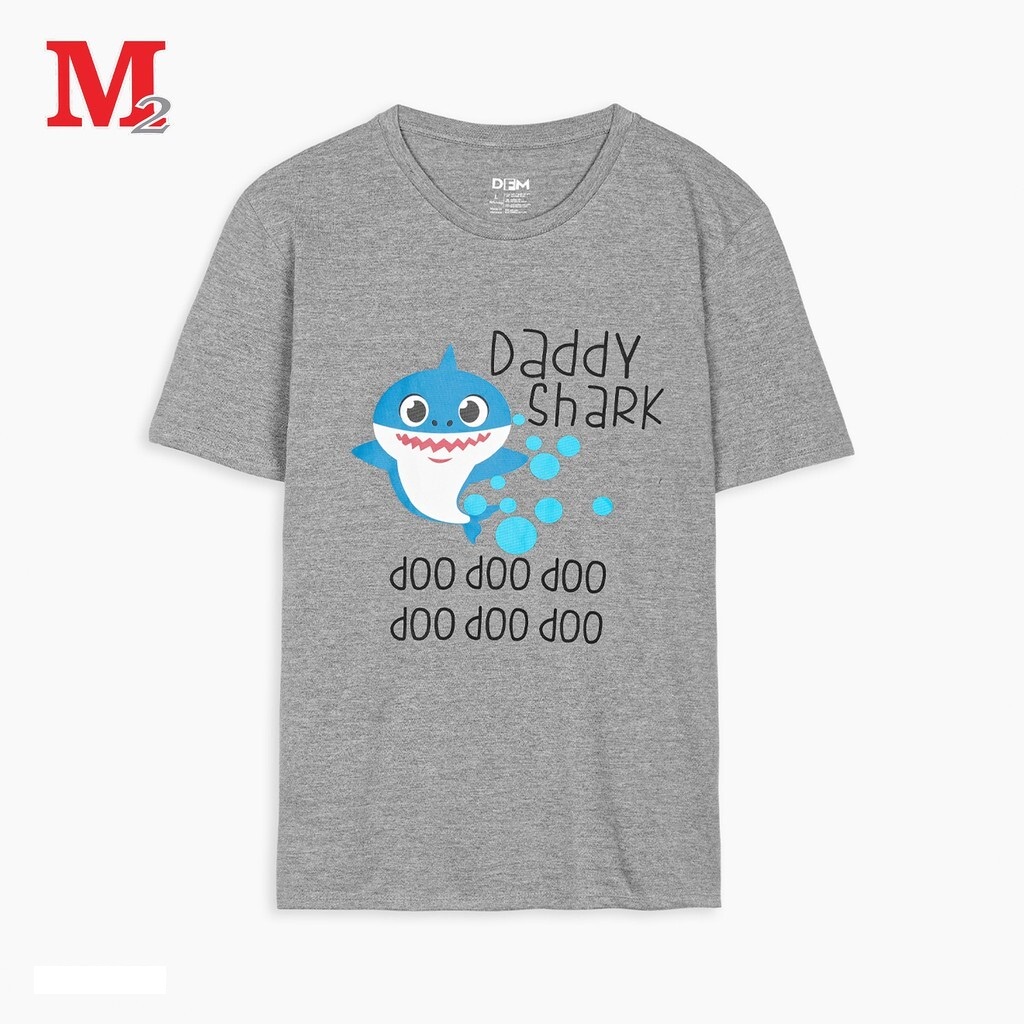Áo thun nam cộc tay Daddy Shark K0030326 Thời trang M2