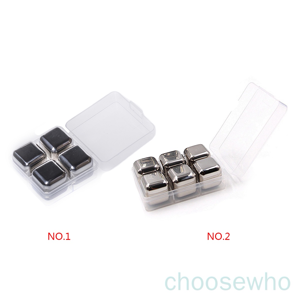 4/ 6 Đá làm lạnh đồ uống bằng thép không gỉ