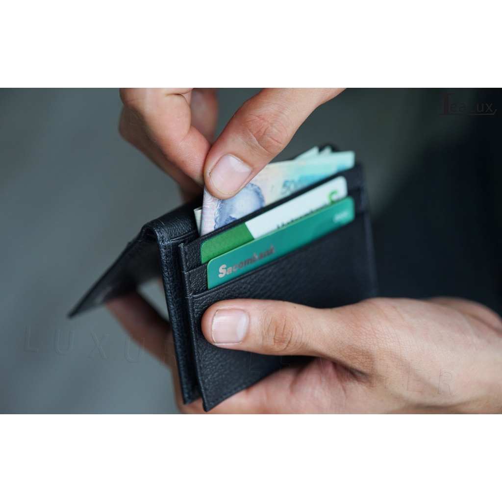 Ví Da Đựng Card Thương Hiệu LEALUX Card Holder