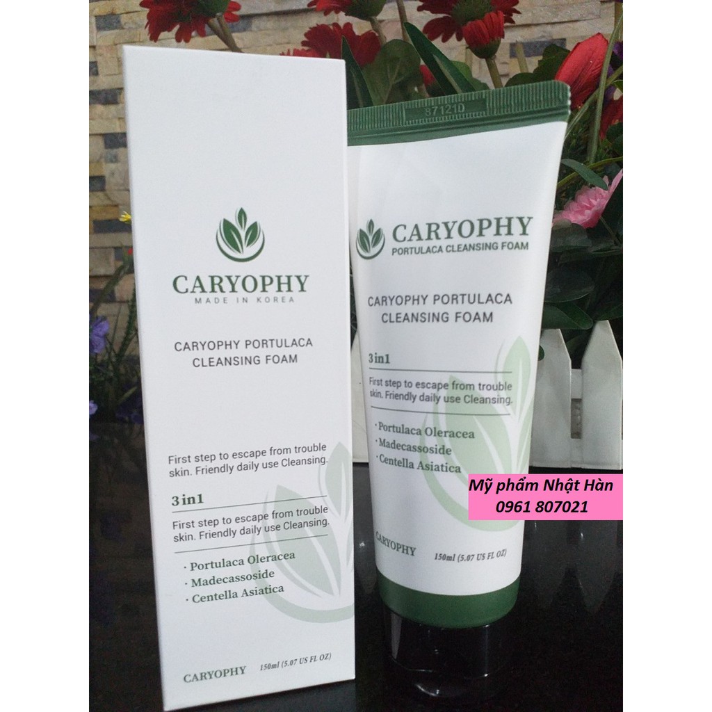 Bộ ngừa mụn Caryophy Hàn Quốc [Serum, Nước Hoa Hồng, Sửa Rửa Mặt]