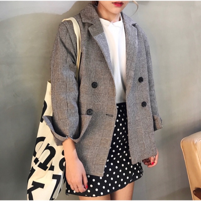 Áo Blazer kẻ