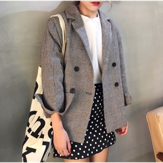 Áo Blazer kẻ