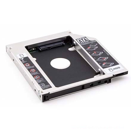 KHE DVD LAPTOP THÀNH HDD THỨ 2- CADDY HDD- DÀY MỎNG 9.5mm | BigBuy360 - bigbuy360.vn