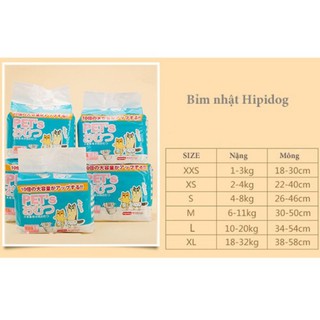 Bỉm nhật HIPIDOG cho mèo và chó cái
